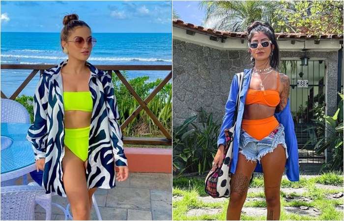 Biquínis em tons neon