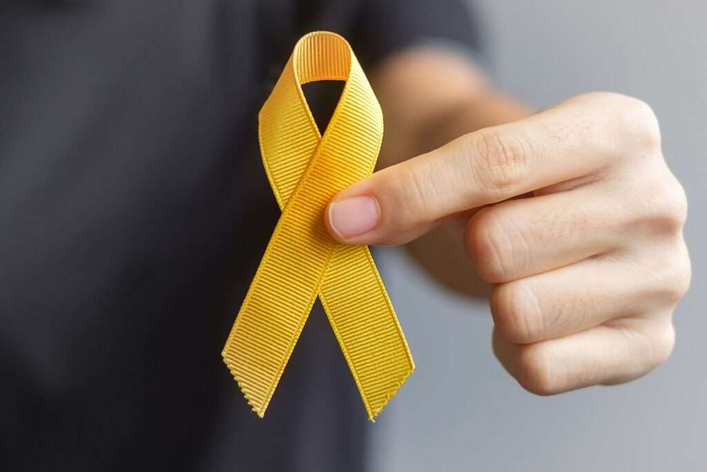 laço amarelo da campanha setembro amarelo